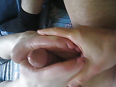 Footjob unfamiliar Leo